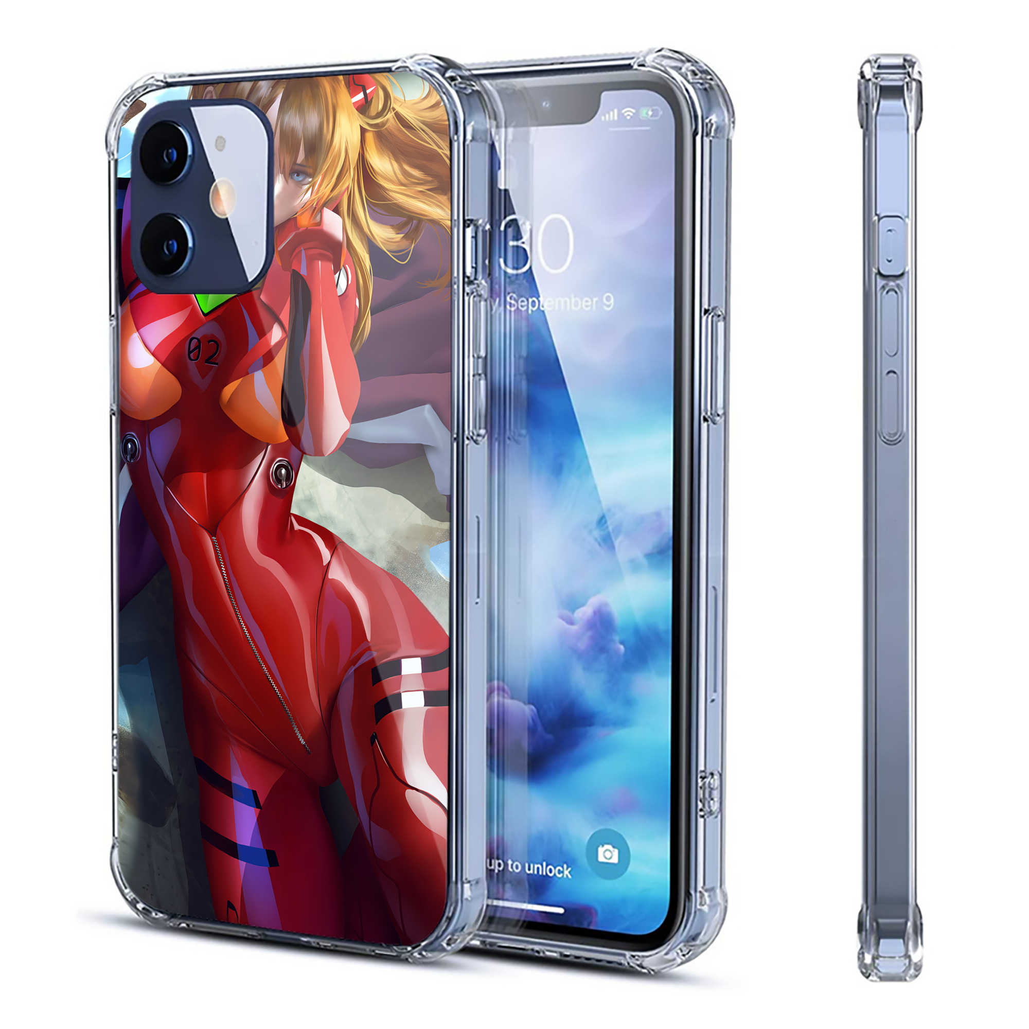 （画像用） EVA 新世紀エヴァンゲリオン 【iPhone 12シリーズ対応】透明スマホケース（クリアソフトケース）